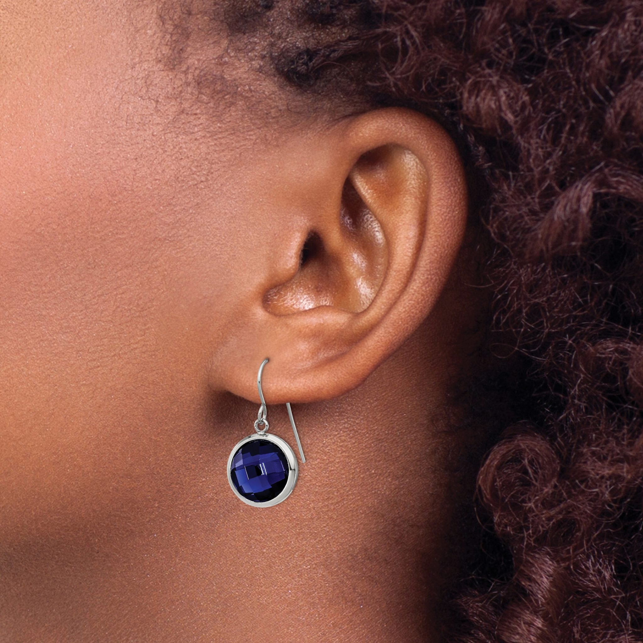 Stainless Steel Polished Drop Dangle Earrings for Women