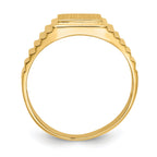 14k 10.0x8.5mm Open Back Men's Signet Ring