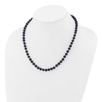 14k 6-7mm Black Near-Round Freshwater Cultured Pearl 7.5 inch Bracelet