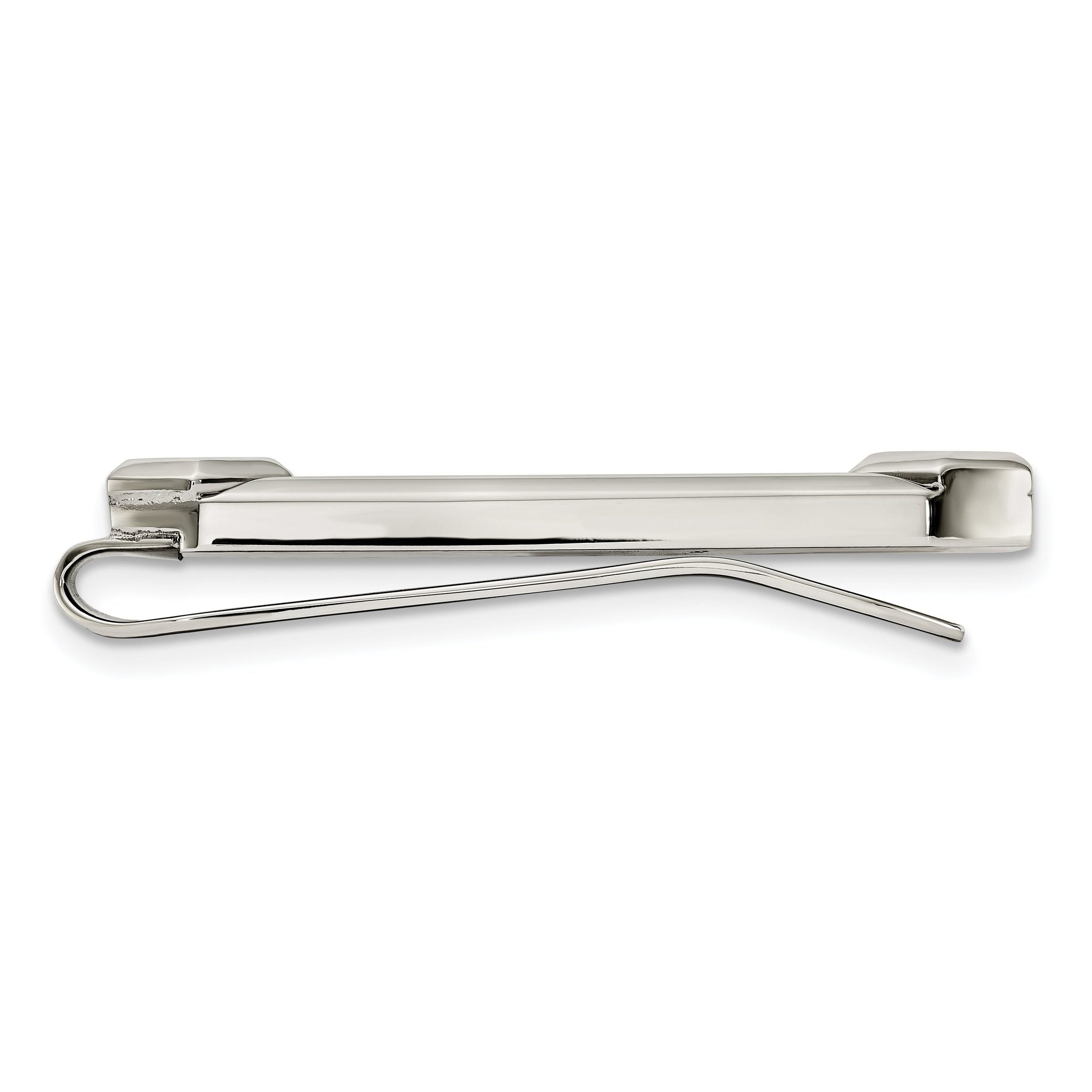 Chisel Stainless Steel Polished with CZ and Carbon Fiber Inlay Cross Money Clip Secondary image