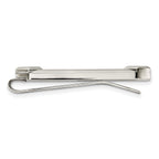 Chisel Stainless Steel Polished with CZ and Carbon Fiber Inlay Cross Money Clip