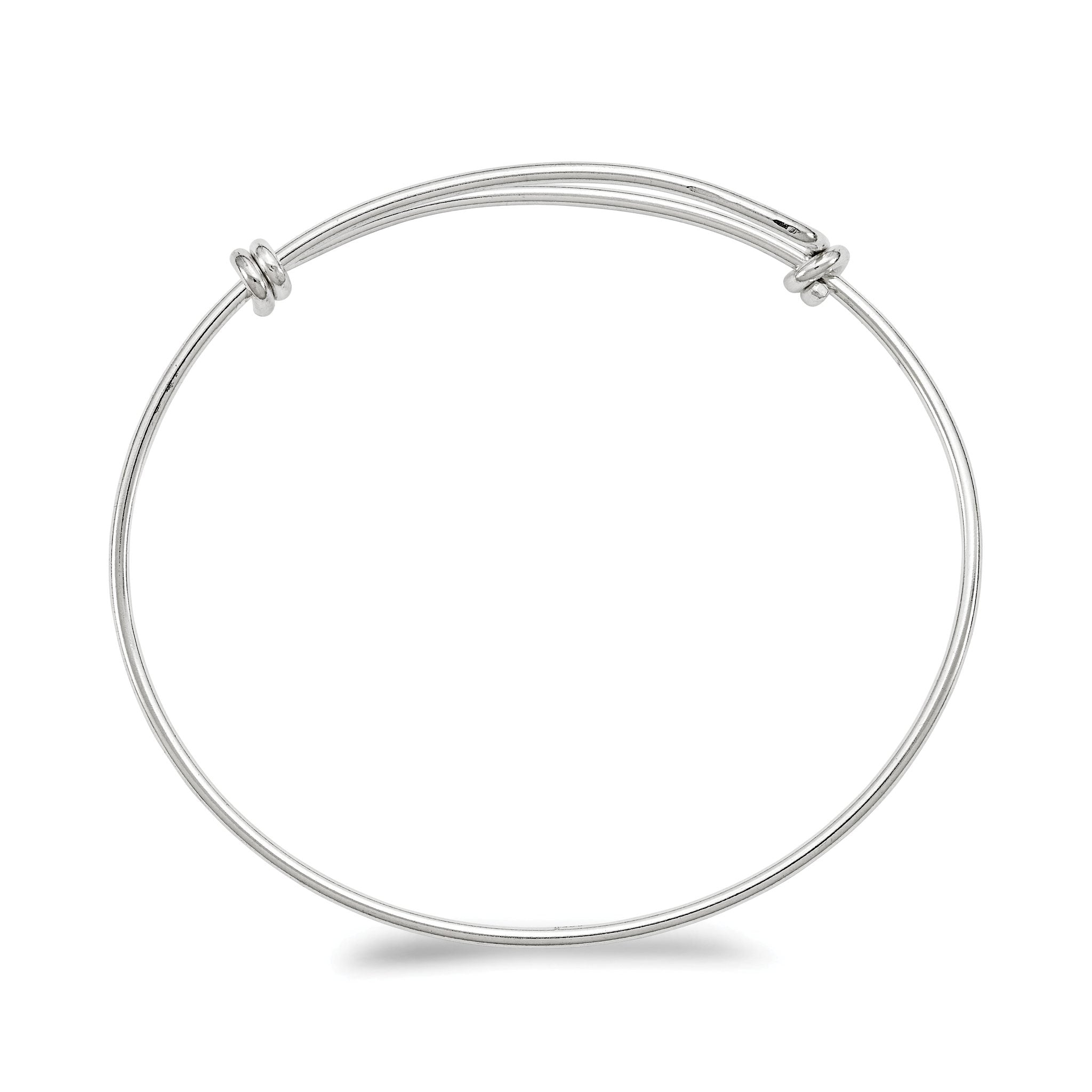 Sterling Silver 925 Women's Adjustable Polished Bangle by Sophia Jewelers Secondary image