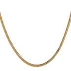 14K Yellow Gold Franco Chain Necklace 3mm