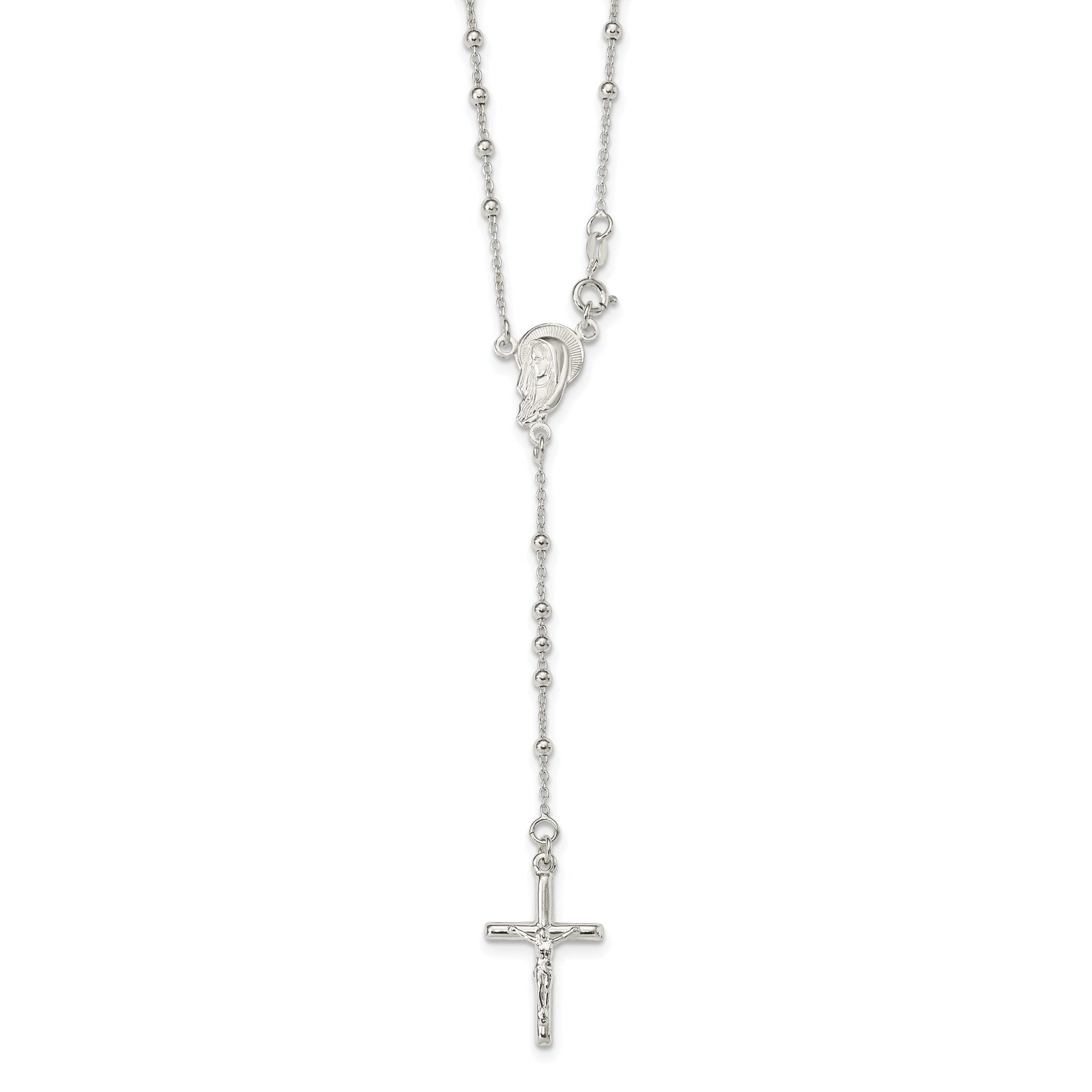 Crucifix Necklace in Sterling Silver Main image