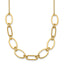 14k Polished And Twisted 9.5mm Oval Links 16 inch Necklace Plus 2 inch Extender