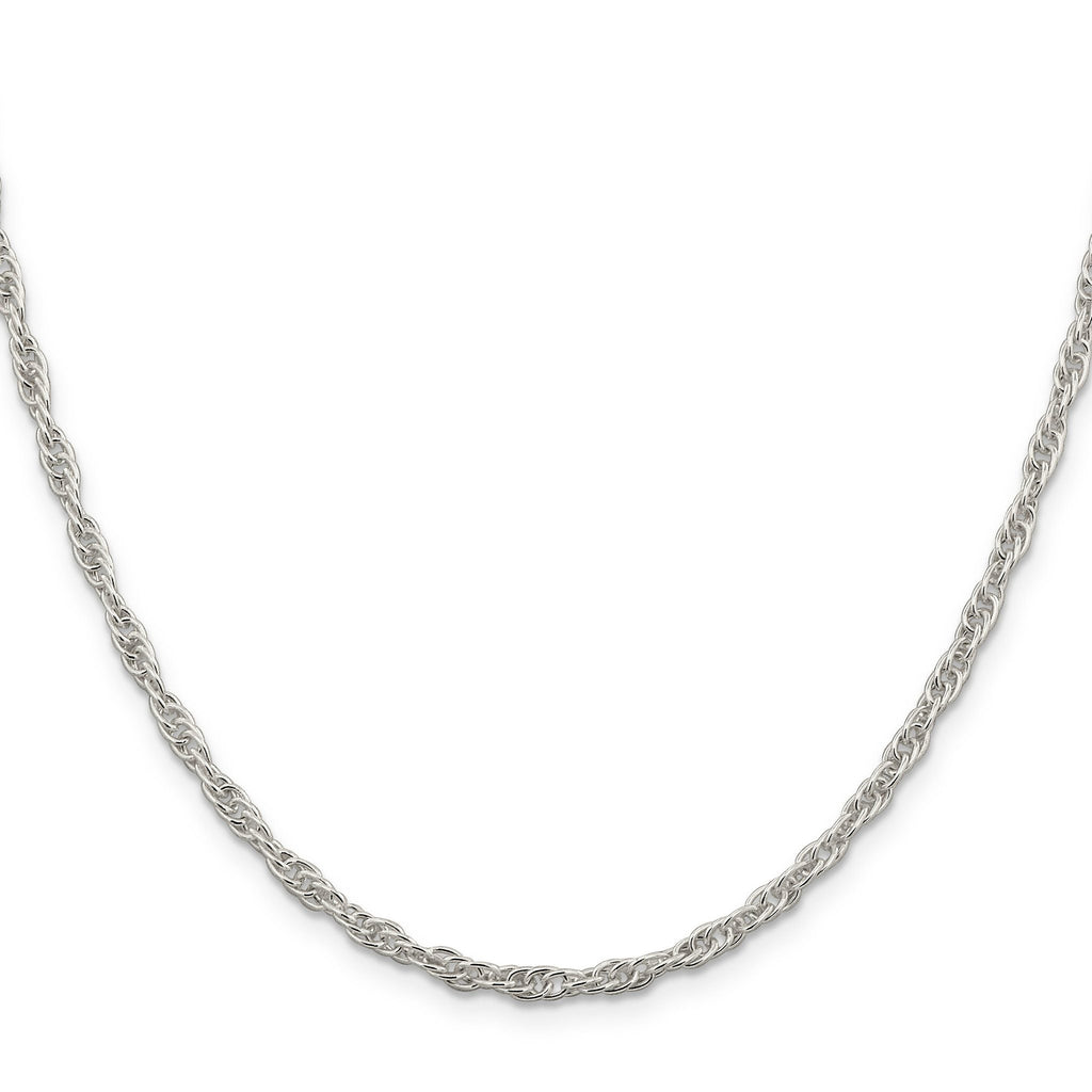 Sterling Silver 2.75mm Loose Rope Chain