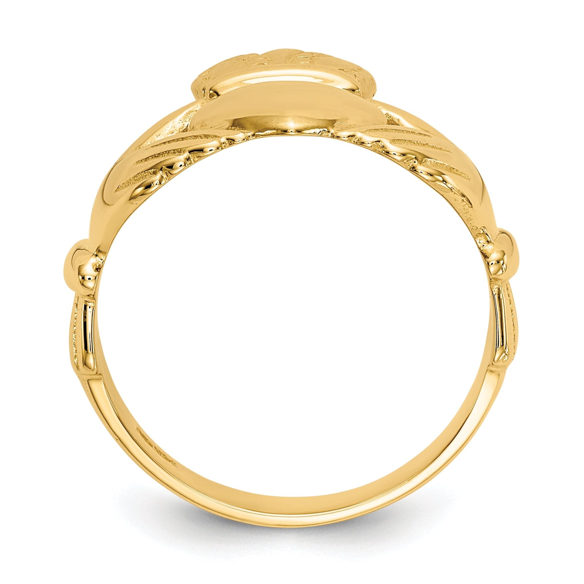14k Men's Claddagh Ring Secondary image