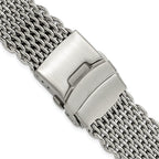 20mm Stainless Steel Shark Mesh with Divers Clasp 7 inch Watch Strap