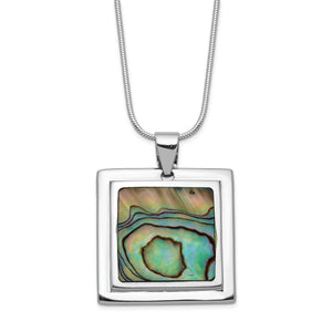 Abalone Necklace in Sterling Silver, 18 Inch - Sophia Jewelers