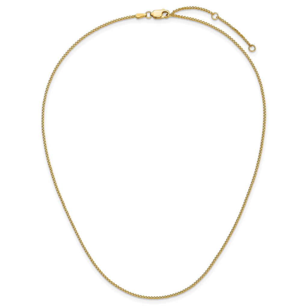 1.2mm 10K Yellow Gold Spiga Wheat Chain