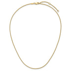 1.2mm 10K Yellow Gold Spiga Wheat Chain