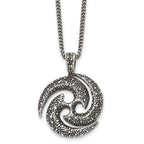 Chisel Stainless Steel Men's Spiral Pendant Necklace Gift Ready Design