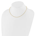 1.4mm 10K Yellow Gold Round Cable Chain