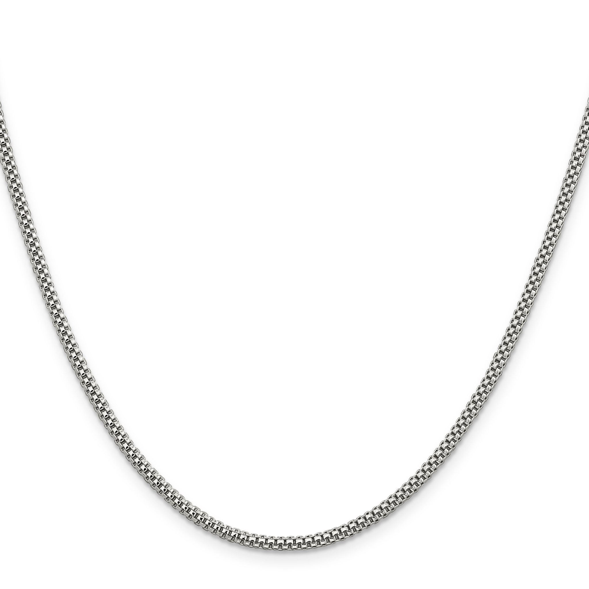 Corona Chain Necklace in Sterling Silver, 2.4mm