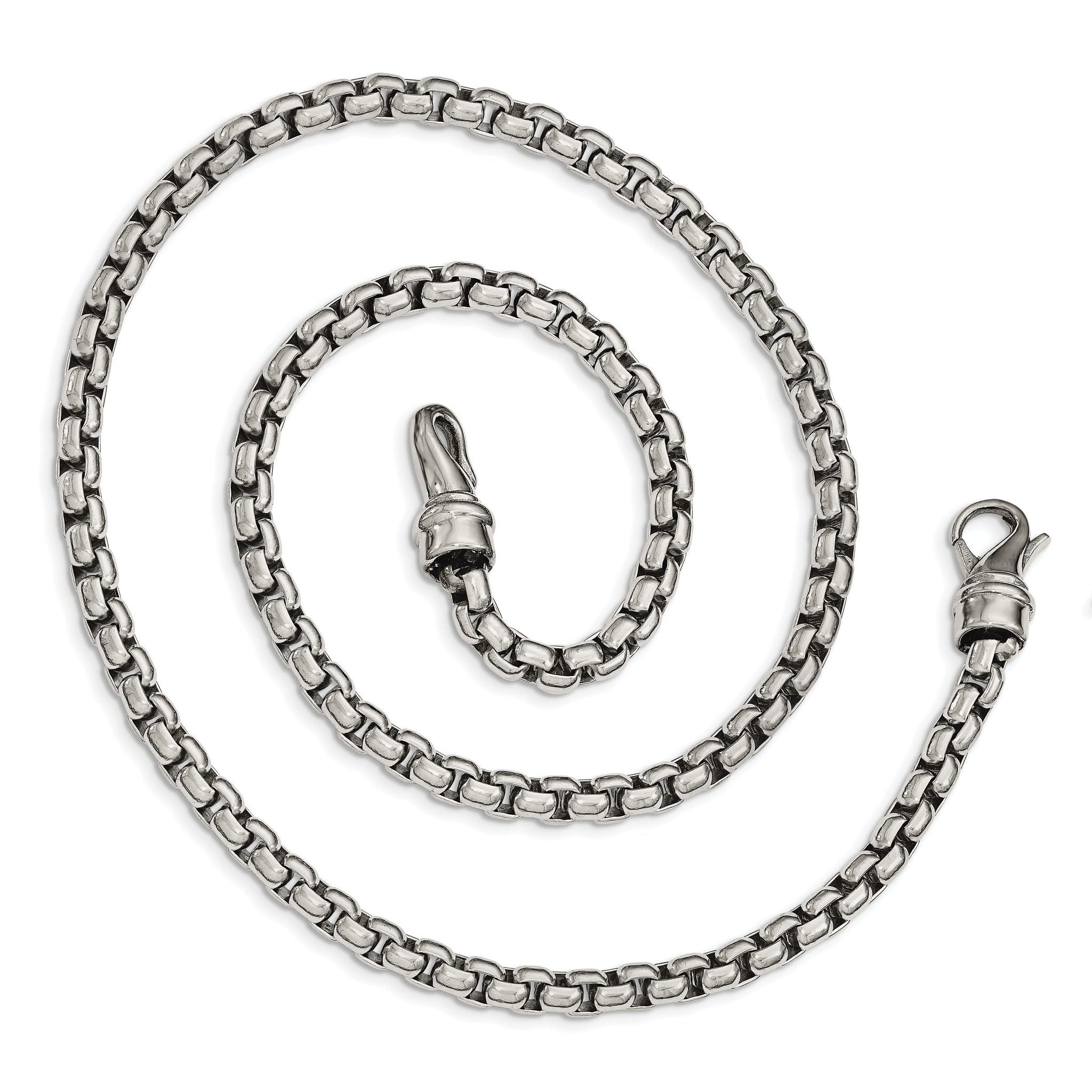 Chisel Stainless Steel Polished 24 inch Rounded Box Chain Secondary image