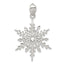 Sophia Jewelers Sterling Silver Snowflake Pendant with Stellux Crystals
