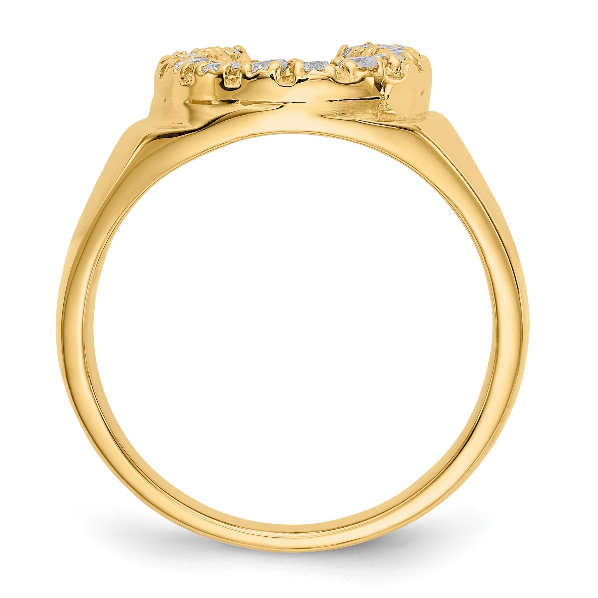 14K A Diamond men's ring Secondary image