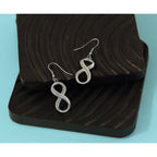 Stainless Steel Polished Infinity Drop Dangle Earrings for Women