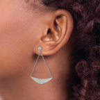 Stainless Steel Polished Drop Dangle Earrings for Women