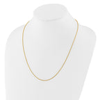 Adjustable Quadra Wheat Chain in 14K Yellow Gold, 1mm