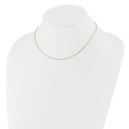 Diamond-Cut Cable Adjustable Chain in 10K Yellow Gold
