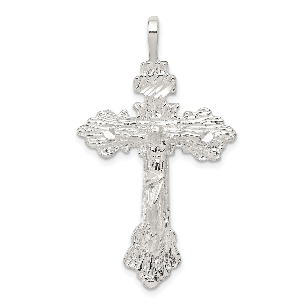 Sophia Jewelers Sterling Silver 925 Crucifix Pendant with Polished Anti-Tarnish Finish