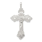 Sophia Jewelers Sterling Silver 925 Crucifix Pendant with Polished Anti-Tarnish Finish