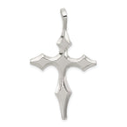 Sterling Silver 925 Polished Passion Cross Pendant with Anti-Tarnish Finish