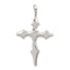 Sterling Silver 925 Polished Passion Cross Pendant with Anti-Tarnish Finish