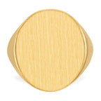10k 22.0x18.0mm Open Back Men's Signet Ring
