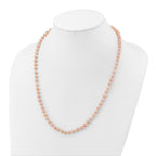14K Gold Filled 5-6mm Pink Cultured Freshwater Pearl Necklace