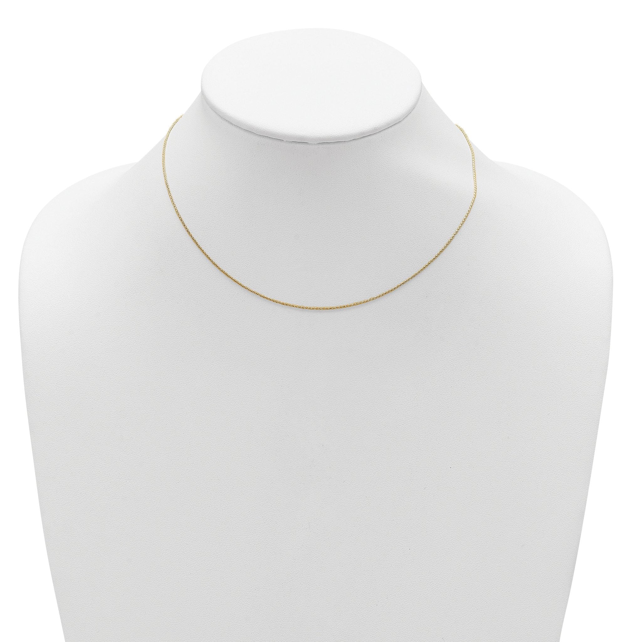 Diamond-Cut Spiga Chain in Gold-Plated Sterling Silver
