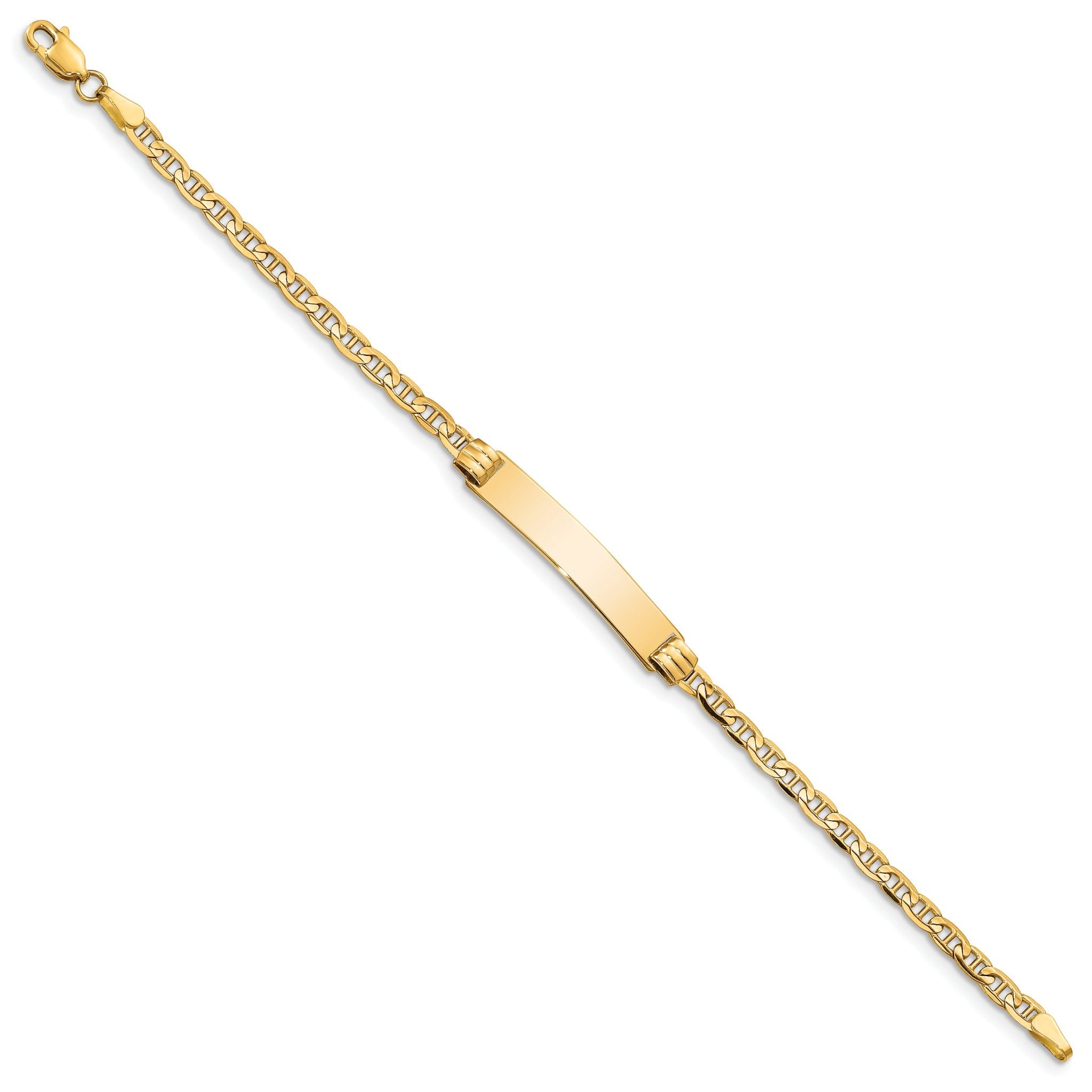 10k Anchor Link ID Bracelet Secondary image