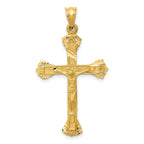 14K Gold Crucifix Pendant Solid Elegant Design by Sophia Jewelers
