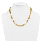14K Gold Filled Heavy Figaro Chain Necklace in 7.75mm Width