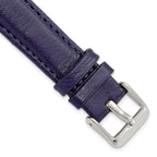Navy Glove Leather Watch Band with Panerai-Style Buckle, 19mm