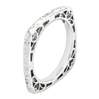 Stackable Square Ring in Sterling Silver