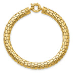 10K Polished Fancy Link Bracelet
