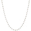 14k White Gold Coffee Brown Diamond Briolette Necklace