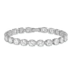 Sterling Silver Rhodium-plated CZ Tennis Bracelet