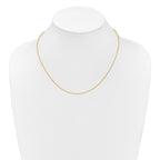 1.15mm 10K Yellow Gold D/C Open Franco Chain