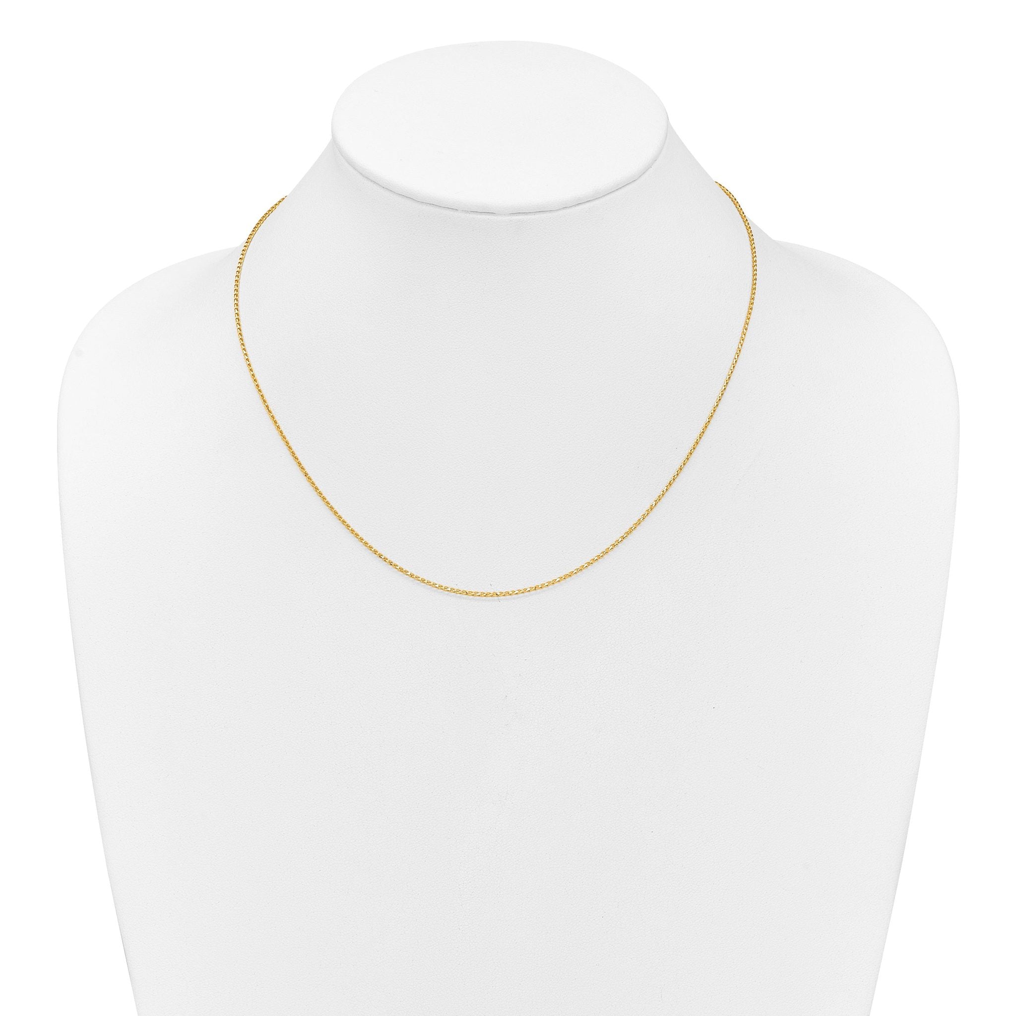1.15mm 10K Yellow Gold D/C Open Franco Chain