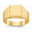 14k 10.0x8.5mm Open Back Men's Signet Ring