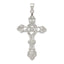 Sterling Silver 925 INRI Cross Pendant with Polished Anti-Tarnish Finish