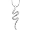 Sophia Jewelers White Ice Sterling Silver Diamond Necklace with Extender