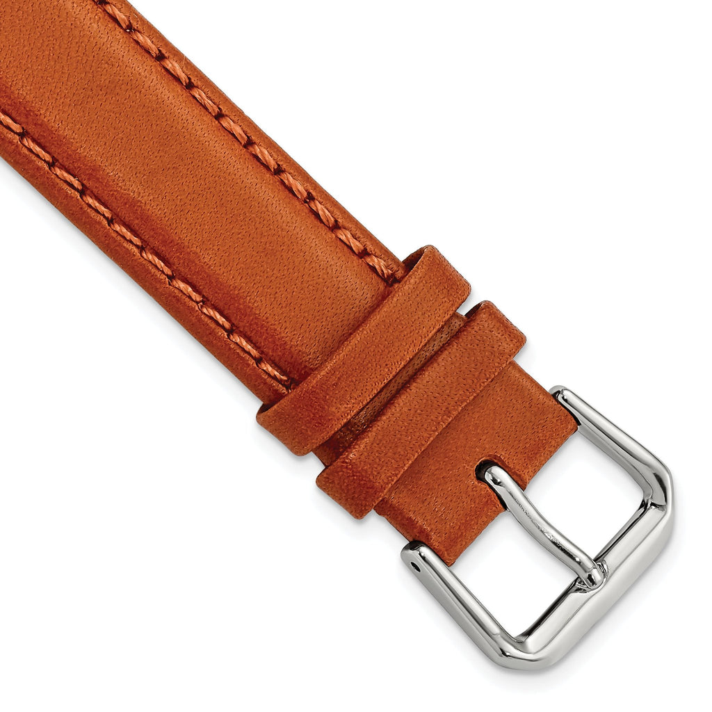 Havana Italian Leather Watch Band in Brown, 19mm