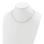 SS Gold-plated 1.1mm Box 1in+1in Adjustable Chain