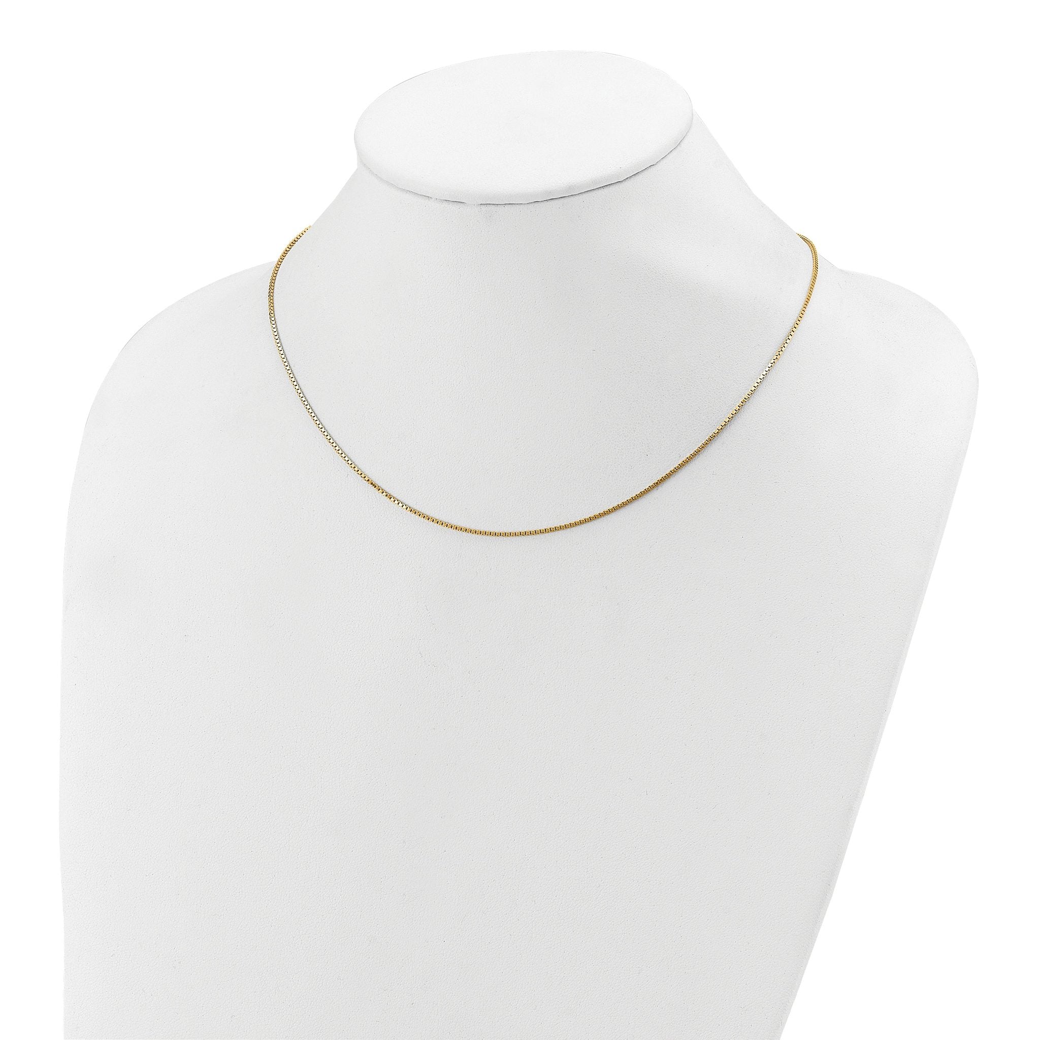 SS Gold-plated 1.1mm Box 1in+1in Adjustable Chain