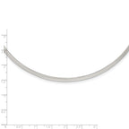 Sterling Silver Polished 3mm Neck Collar