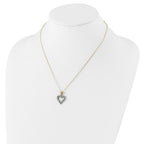 Sophia Jewelers 18K Gold-Plated Sterling Silver Necklace with Emerald & Diamond Mystique